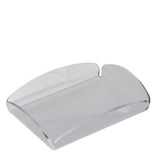Taca dekoracyjna, akrylowa przezroczysty | 165 x 115 x 30 mm | błyszcząca