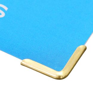 Narożniki introligatorskie metal C 15 - 15 x 15 mm  | pokryte mosiądzem 
