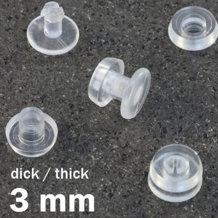 Nity plastikowe przezroczysty  | 3 mm