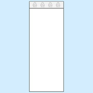 Woreczki strunowe, folia PE 50 µm | 50 x 130 mm 