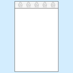 Woreczki strunowe, folia PE 50 µm | 120 x 170 mm 