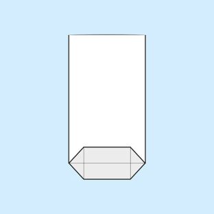 Torebki krzyżowe, folia OPP 115 x 190 mm 