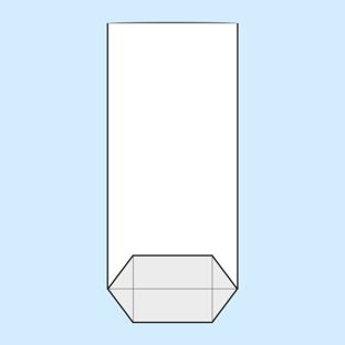 Torebki krzyżowe, folia OPP 130 x 260 mm 