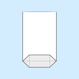 Torebki krzyżowe, folia OPP 145 x 210 mm 