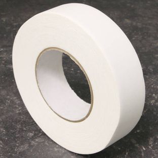 Taśma montażowa, taśma tekstylna, lakierowana, do opraw grzbietowych, powłoka z tworzywa sztucznego biały  | 25 mm