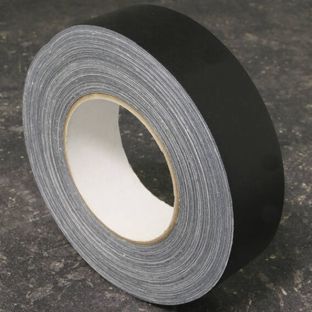 Taśma montażowa, taśma tekstylna, lakierowana, do opraw grzbietowych, powłoka z tworzywa sztucznego czarny  | 38 mm