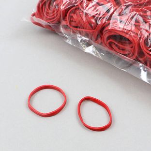 Gumki recepturki, kolor czerwony 30 mm | 3 mm