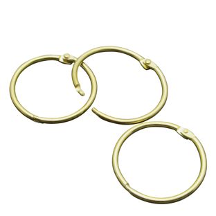 Pierścienie do oprawy metal 19 mm  | złoty 