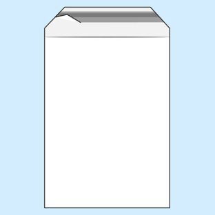 Torebki z klapką, folia PE 310 x 440 mm - A3  | 70 µm