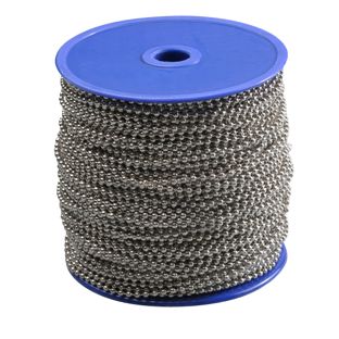 Łańcuszki kulkowe na szpuli 100 m | 2.4 mm | srebro  | metal 