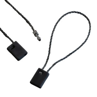 Plomby odzieżowe, długość 120 mm czarny  | 120 mm