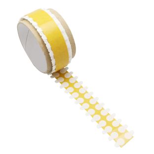 Kółka samoprzylepne, dwustronne, PET, klej trwały/trwały 10 mm | 1000 szt