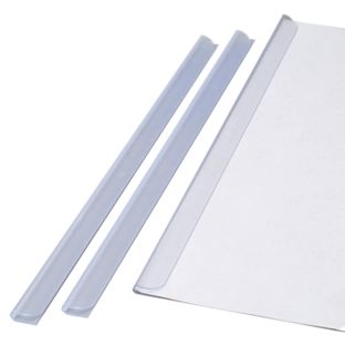 Listwy wsuwane A5, kolor przezroczysty, 3-4 mm 