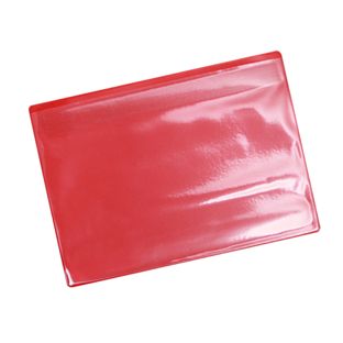 Kieszonki magnetyczne dla formatu A5, z 1 paskiem magnetycznym, otwarty długi bok, kolor czerwony 