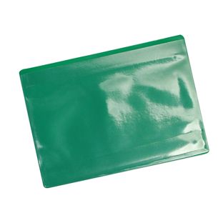 Kieszonki magnetyczne dla formatu A5, z 1 paskiem magnetycznym, otwarty długi bok, kolor zielony 
