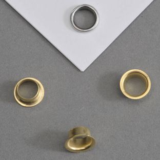 Oczka na papier zbliżony typu 24, 25 - 3,8mm - 3,4mm  | pokryte mosiądzem 