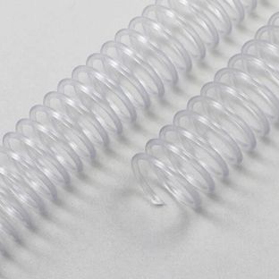 Spirale PVC do oprawy, A5, kolor przezroczysty, 12 mm | przezroczysty 