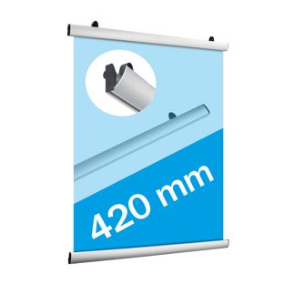 Aluminiowe listwy do plakatów, wysokie 420 mm