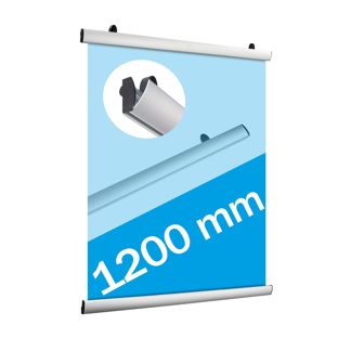 Aluminiowe listwy do plakatów, wysokie 1200 mm