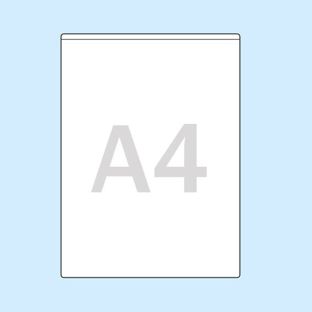 Kieszenie na dokumenty, samoprzylepne A4  | krótka krawędź  |   | PP 