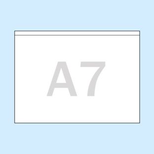 Kieszenie na dokumenty, samoprzylepne A7  | długi bok  |   | PP 