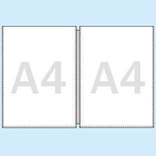 Podwójne okładki na menu, format A4 gładka 
