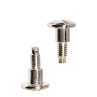 Śruby introligatorskie, 7,5 mm, z przedłużeniem 5 mm, niklowane 