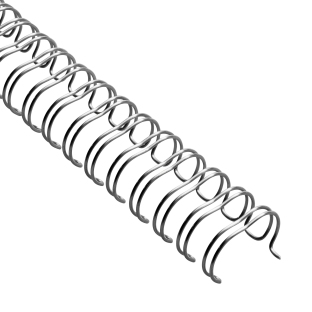 Spirale zamykane 2:1, A4 11,0 mm (7/16") | srebro