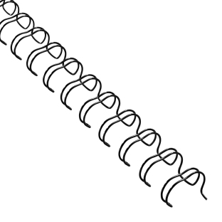 Spirale zamykane 3:1, A4 6,9 mm (1/4")  | czarny 