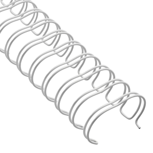 Spirale zamykane 2:1, A4 28,5 mm (1 1/8")  | biały 