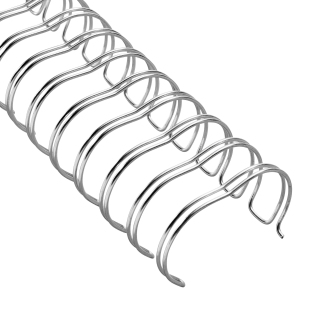 Spirale zamykane 2:1, A4 22,0 mm (7/8")  | srebro 