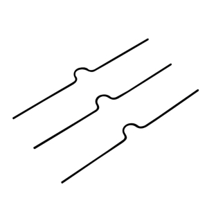 Zawieszki do kalendarzy, długość 100 mm, kolor czarny 