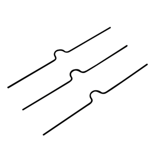 Zawieszki do kalendarzy, długość 150 mm, kolor czarny 