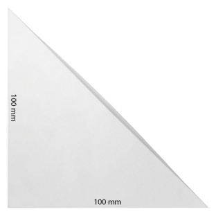 Kieszonki narożne, samoprzylepne, folia PP, kolor przeźroczysty 100 x 100 mm 