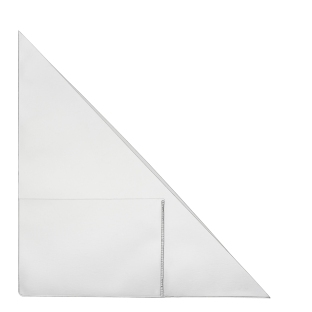 Kieszonki narożne z kieszonką na wizytówki, samoprzylepne, folia PP, kolor przeźroczysty 170 x 170 mm – lewa 