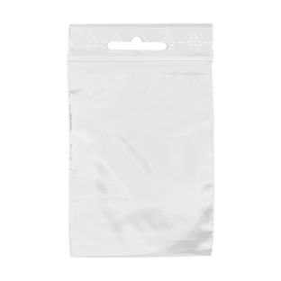 Woreczki strunowe z otworem typu euro, folia PE 90 µm | 70 x 100 mm 