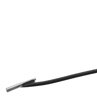 Gumki introligatorskie 120 mm z metalowymi zakuwkami, kolor czarny, Ø 1,2 mm 