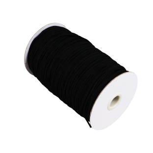 GumoSznurek, guma, sznurek na szpuli, 3 mm, bardzo miękki, kolor czarny (szpula 200 m) 