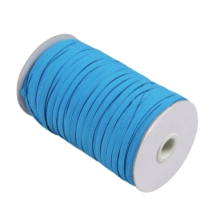 Gumki introligatorskie płaskie na szpuli, 6 mm, kolor niebieski (szpula 125 m) 