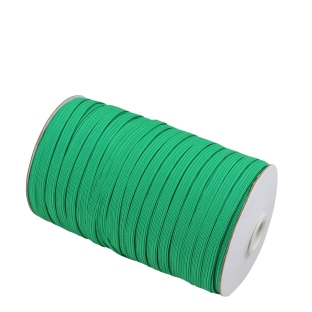 Gumki introligatorskie płaskie na szpuli, 6 mm, kolor zielony (szpula 125 m) 