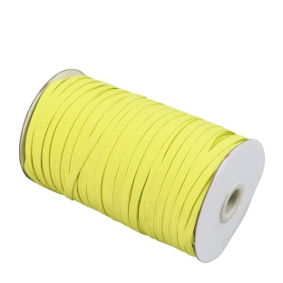 Gumki introligatorskie płaskie na szpuli, 6 mm, kolor żółty (szpula 125 m) 