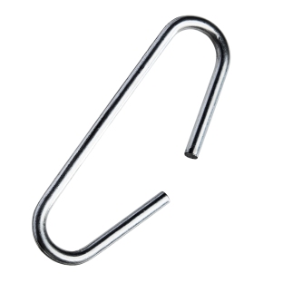 Haczyki typu C, długość 38 mm, metalowe ocynkowane 38 mm