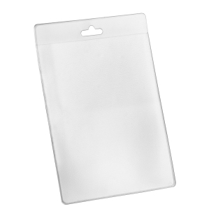 Etui na identyfikatory A7, pionowe, z otworem typu euro 