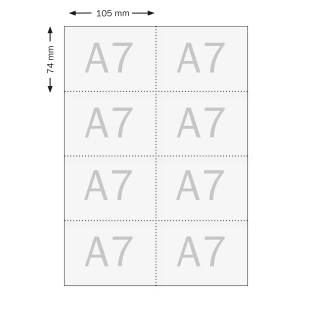 Etykiety do kieszonek na identyfikatory, A7 