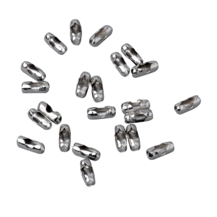Łączniki do łańcuszków kulkowych, 2.4 mm, niklowane 