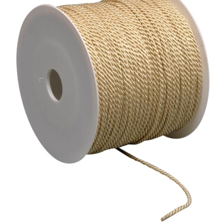 Sznurek na rolce, 2 mm x 100 m, wiskoza brązowy 
