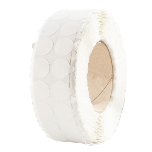 Kółka samoprzylepne, dwustronne, klej trwały/delikatny 20 mm | 5000 szt