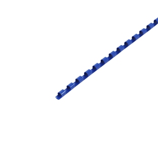 Grzbiety plastikowe A4, okrągłe 6 mm | niebieski