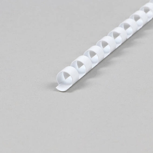 Grzbiety plastikowe A4, okrągłe 8 mm | biały