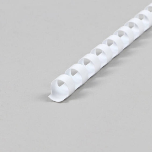 Grzbiety plastikowe A4, okrągłe 10 mm | biały